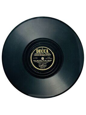 Bing Crosby Xavier Cugat You Belong To My Heart 10in Shellac 78 RPM Decca 23413